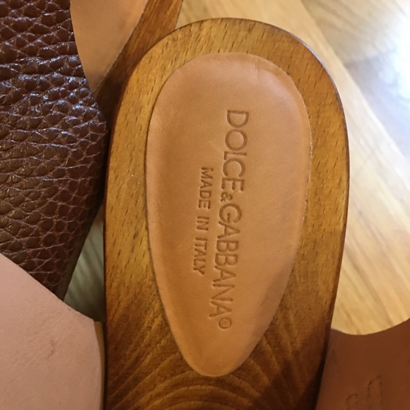 Dolce & Gabbana Wooden Heels Size 40 Never Worn - Picture 6 of 8